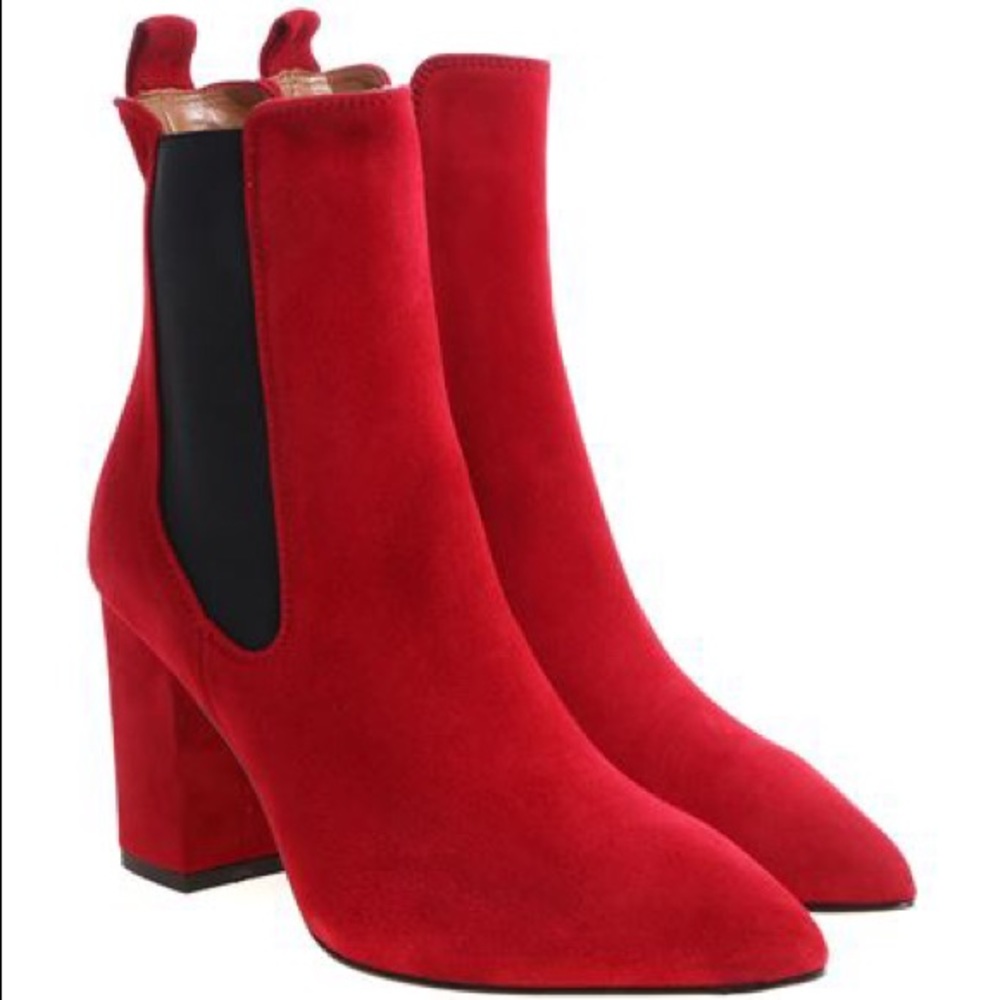 Paris Texas Red Ankle Boots
